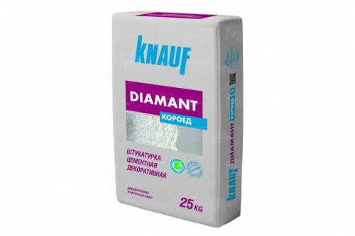 Knauf Диамант цементная декоративная штукатурка для наружных и внутренних работ, 25 кг