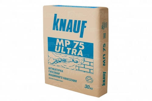 Knauf МП 75 ультра штукатурка гипсовая универсальная машинного нанесения, 30 кг